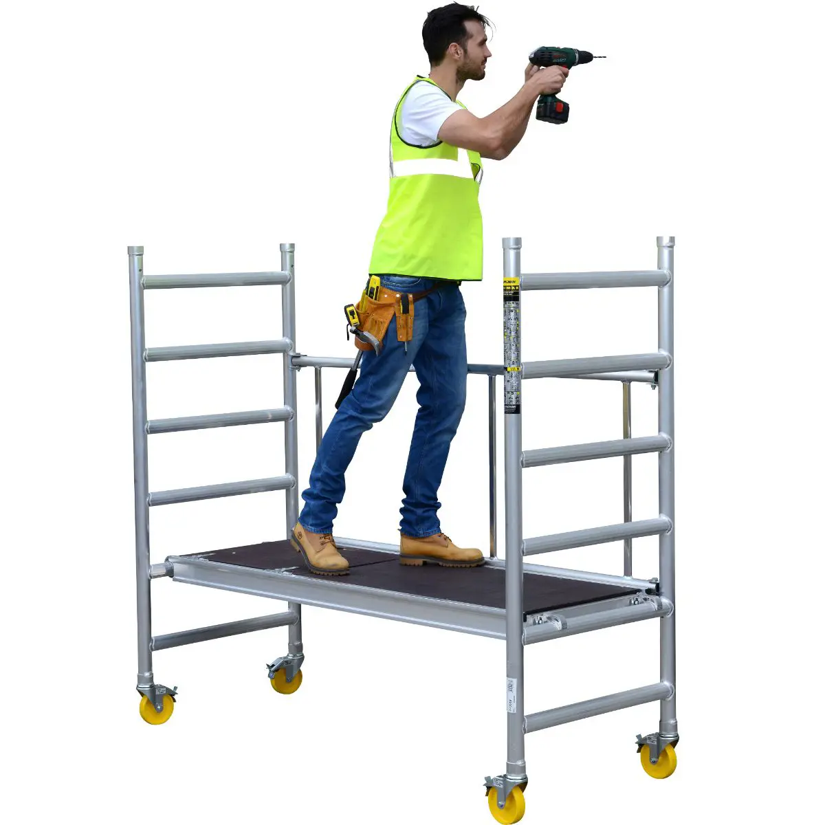 Aliuminio bokštai Minimax, 0.75m x 1.82m x H=0.6m(platforma)